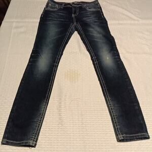 Revolt Jeans Girls Size 14 Straight Leg Dark Wash Blue Y2k Vintage
